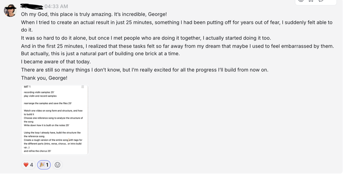 Oh my God, this place is truly amazing. It was so hard to do it alone, but once I met people who are doing it together, I actually started doing it too. — YouJung · musician